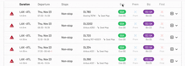 how to find the cheapest Delta SkyMiles awards with AwardFares