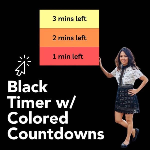 Zoom Timer Bundle (Black Timers with Colored Countdown)