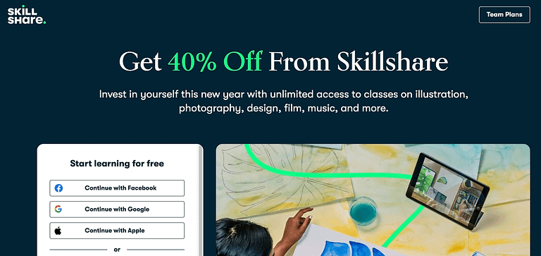 New Skillshare Discount: Get 40% Off (Ends January 31st)