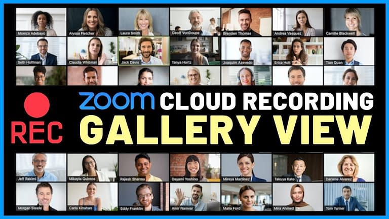 How to Record Gallery View in Zoom
