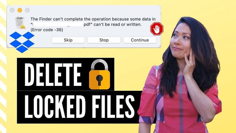 How to delete many locked files on mac from trash (in under 3 mins)