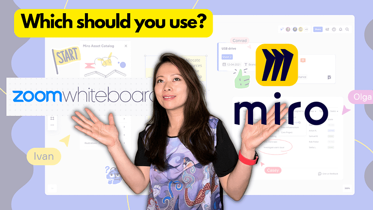 Zoom Whiteboard vs. Miro - ¿Cuál deberías usar?