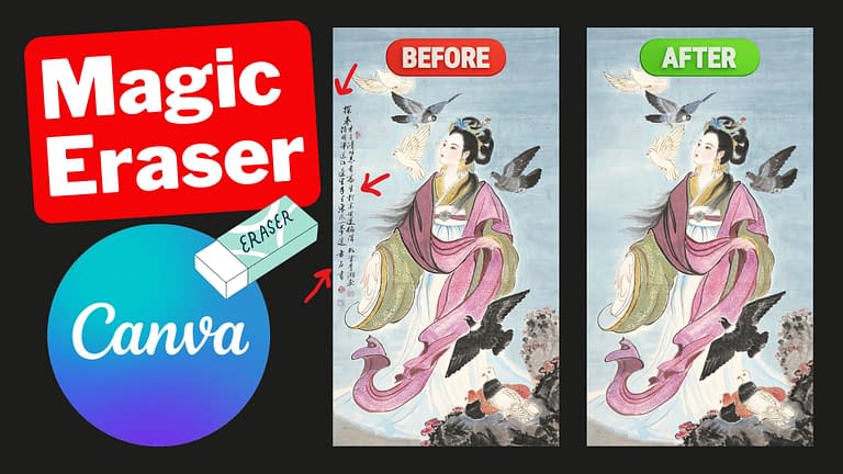 Canva Magic Eraser: Remove Part Of An Image With ONE CLICK (2023)