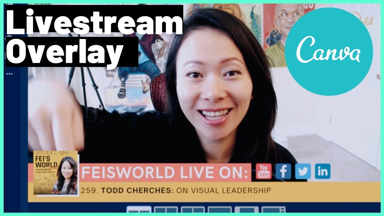How to make lower thirds in Canva for livestream (including templates)