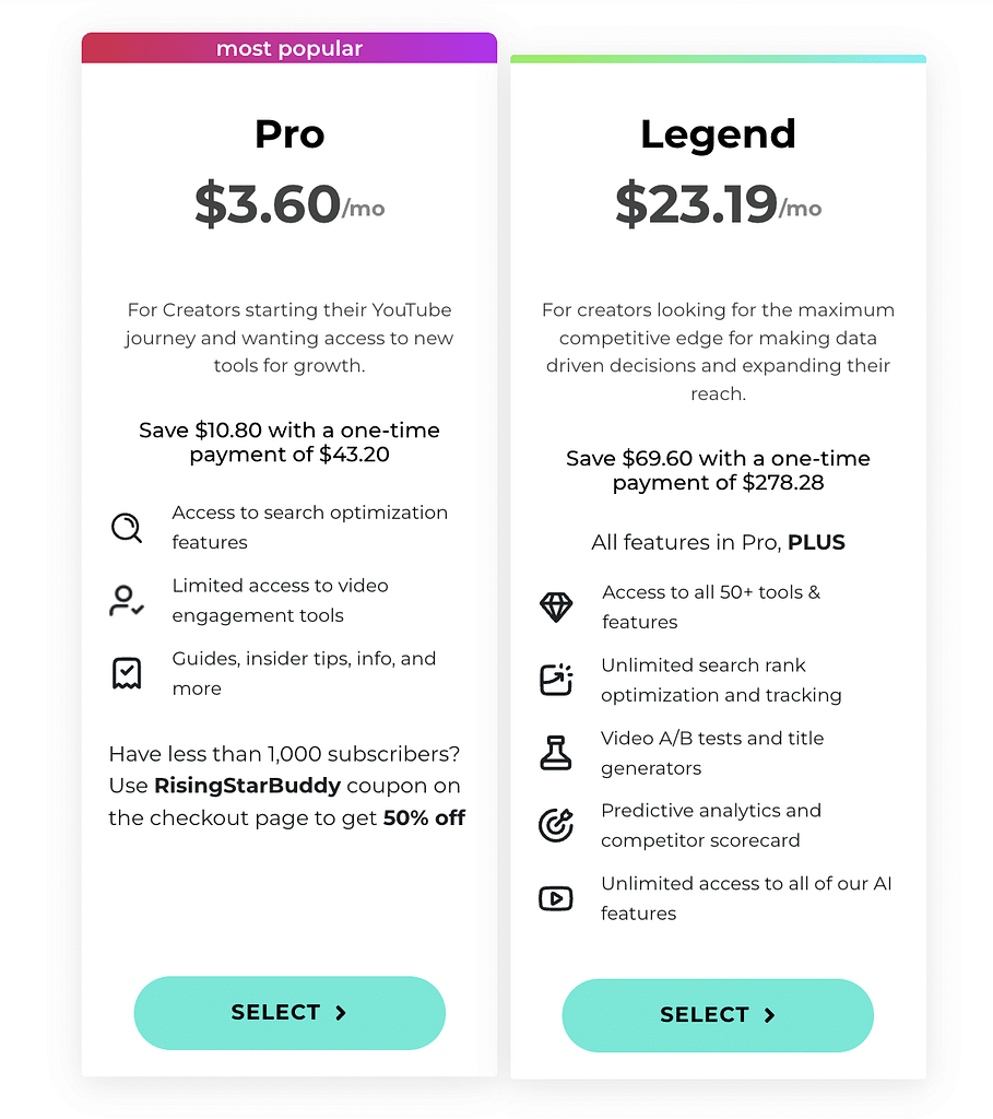TubeBuddy Black Friday Pricing (2023)
