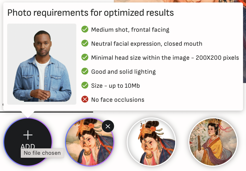 D-ID Photo requirements (2023)