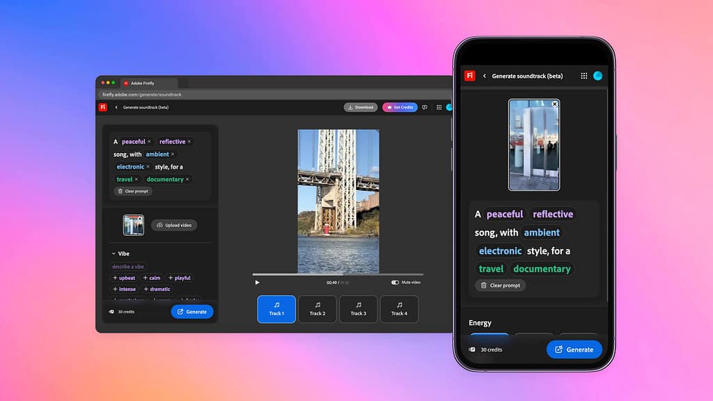 Adobe Podcast 2025 Updates: Generate Sountrack Feature